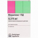 Мирапекс ПД, табл. пролонг. 0.375 мг №10