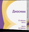 Диосмин, табл. п/о пленочной 600 мг №30