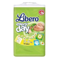 Подгузники 50 шт. Libero эвридей мини 3-6 кг