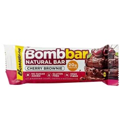 Батончик протеиновый Bombbar вишневый брауни 60 г