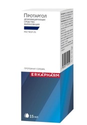 Протаргол Erkapharm дезинфицирующее средство спрей 2% 15 мл