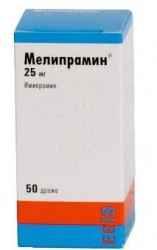 Мелипрамин, табл. п/о пленочной 25 мг №50
