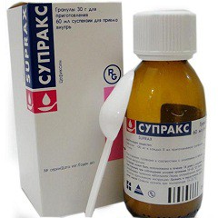 Супракс гран. д/сусп. д/приема внутрь 100 мг/5 мл 30.3-35 г 1 шт.