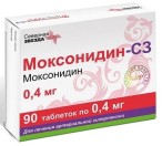 Моксонидин-СЗ, табл. п/о пленочной 0.4 мг №90