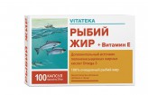 Рыбий жир, Витатека капс. 0.37 г №100 витамин Е