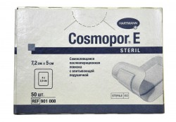 Повязка стерильная самоклеющаяся Cosmopor E послеоперационная р. 7.2смх5см 50 шт.