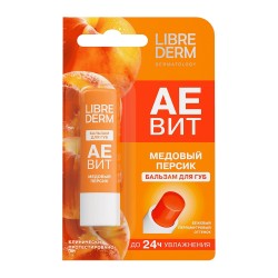 Бальзам для губ Librederm Аевит медовый персик