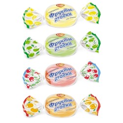 Конфеты, 1 кг Фрукты-ягодки микс карамель