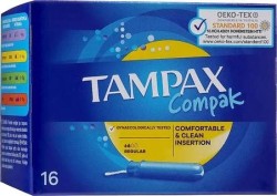 Тампоны Tampax компак регуляр с аппликатором 16 шт.
